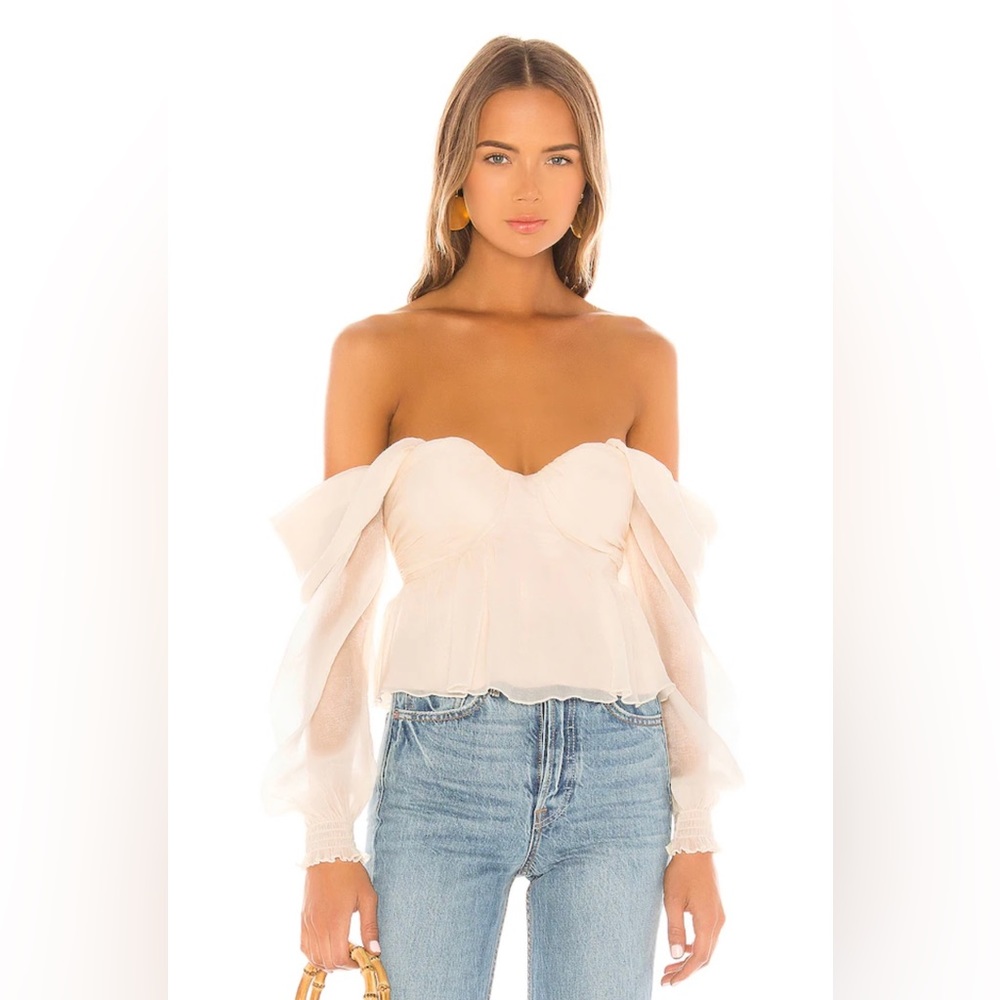 House of Harlow 1960 x Revolve Burna Off Shoulder Top Blouse